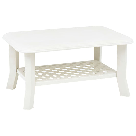 Coffee table, white, 90 x 60 x 46 cm, plastic
