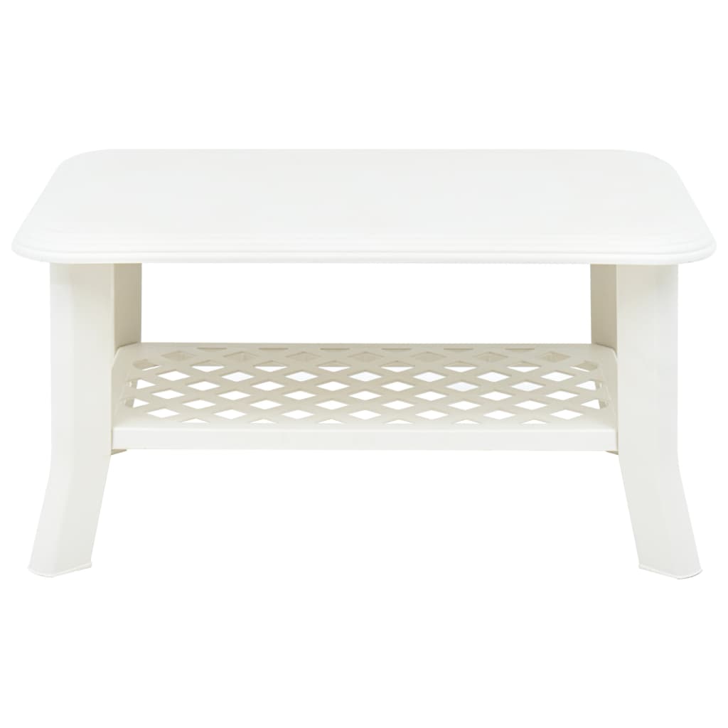 Coffee table, white, 90 x 60 x 46 cm, plastic