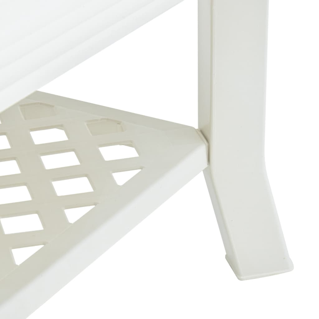 Coffee table, white, 90 x 60 x 46 cm, plastic