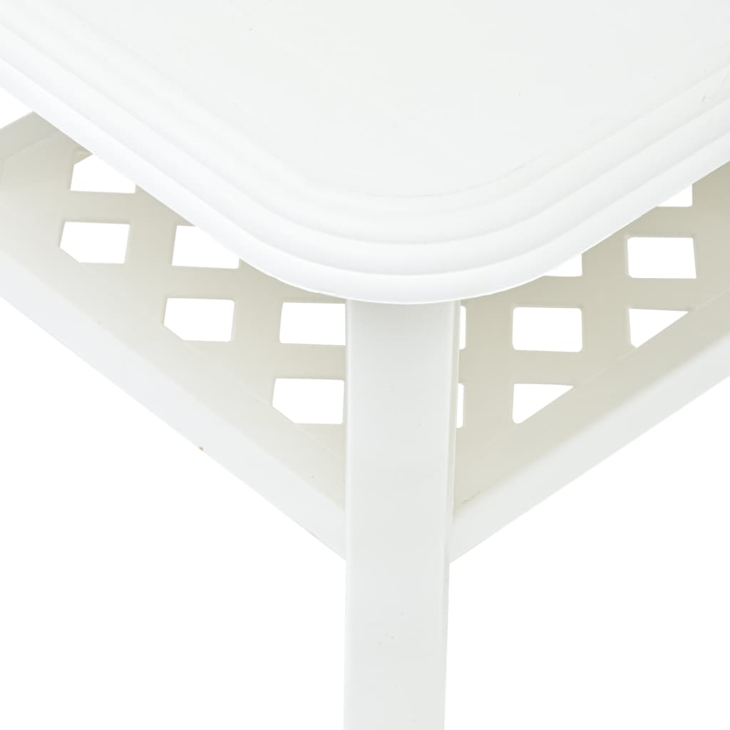 Coffee table, white, 90 x 60 x 46 cm, plastic