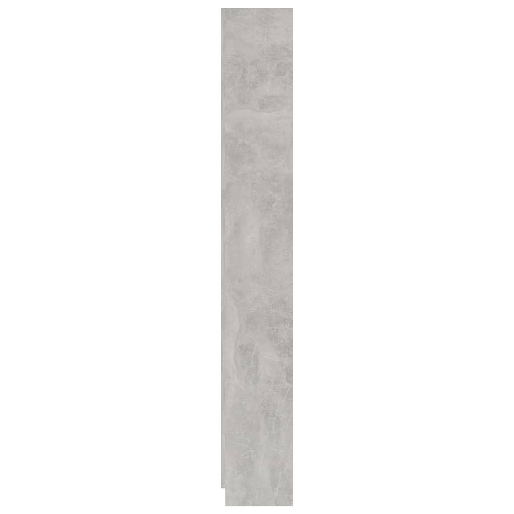 Bookcase with 5 shelves, concrete grey, 60x24x175 cm, chipboard