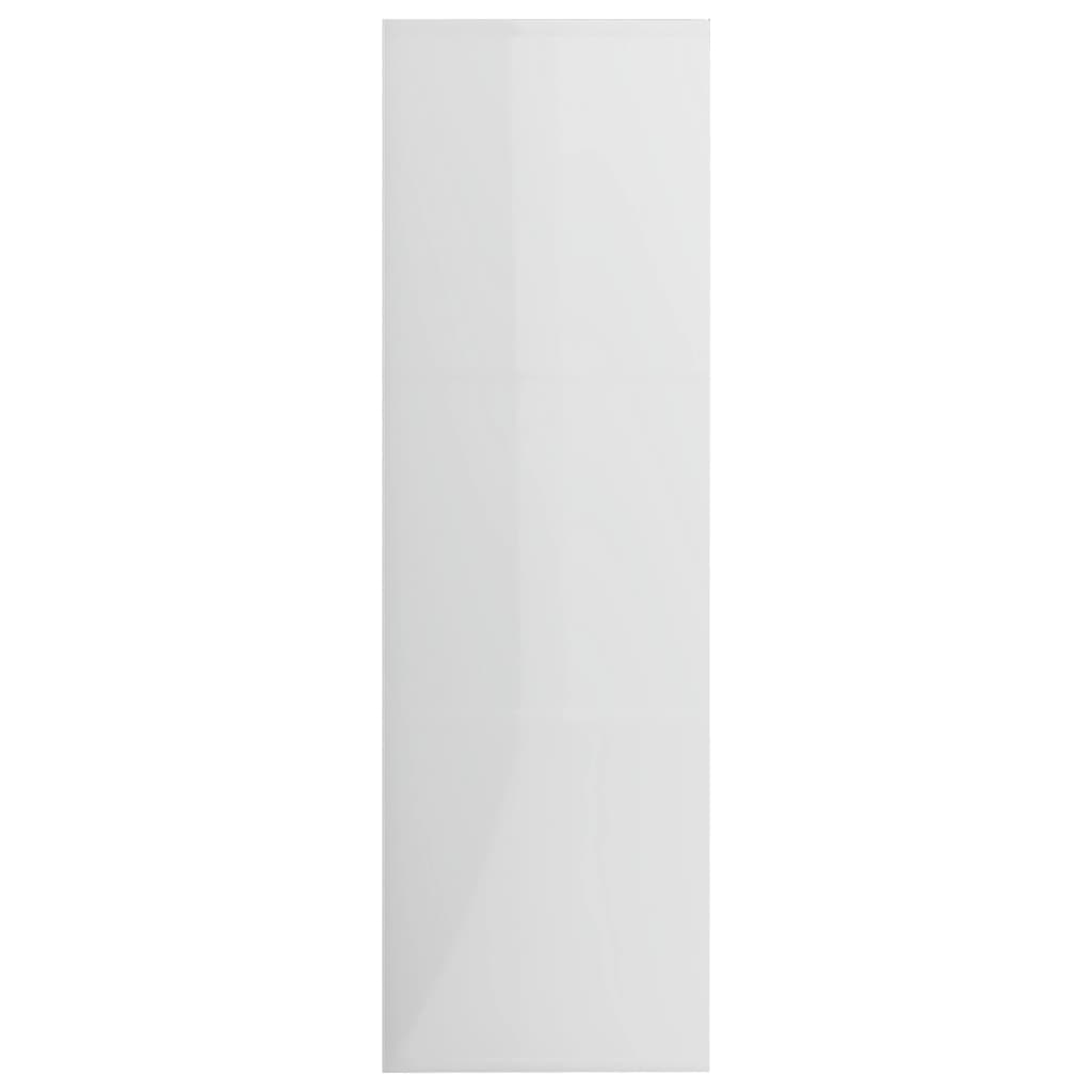 Bibliotecă, alb extralucios, 98 x 30 x 98 cm, lemn prelucrat