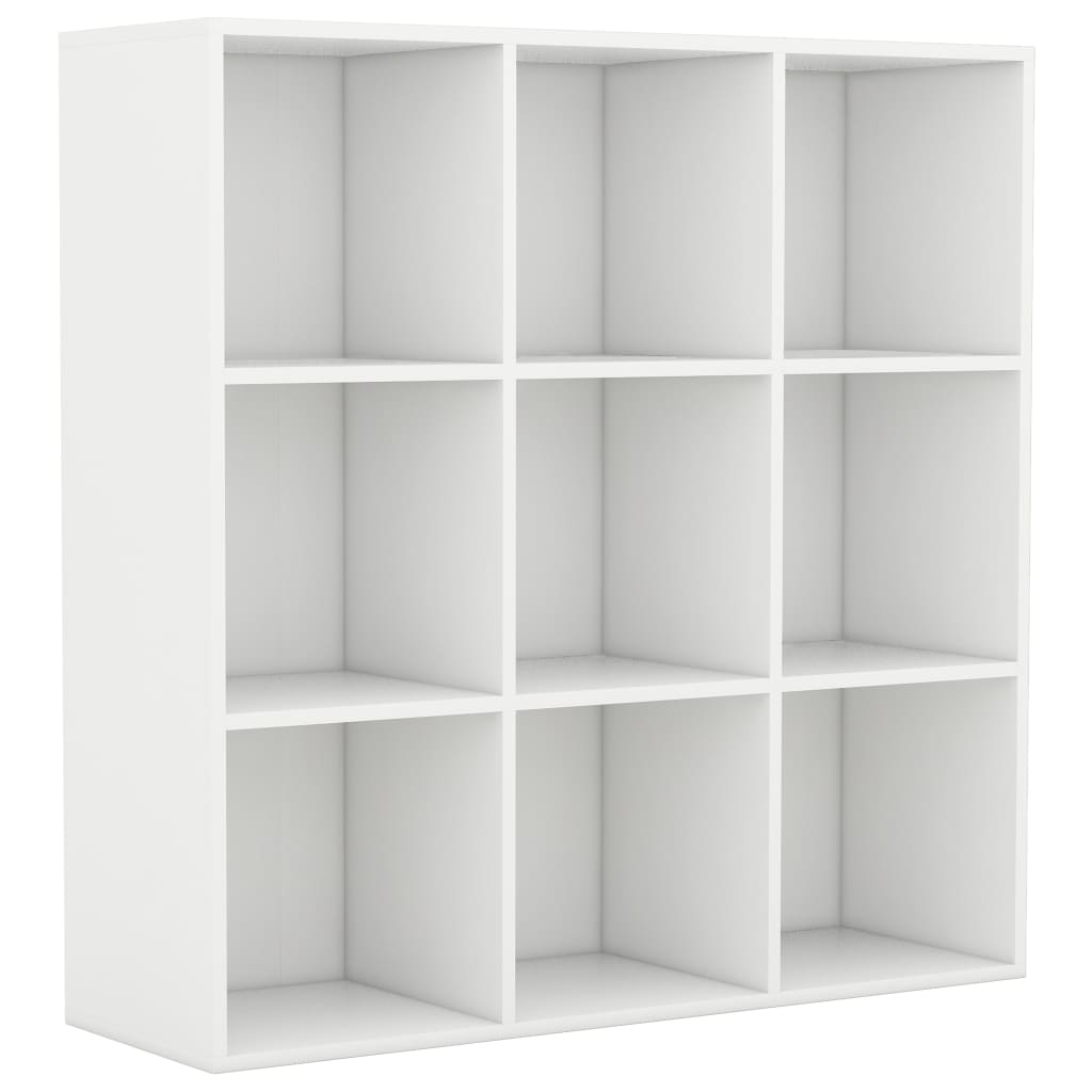 Bookcase, white, 98 x 30 x 98 cm, chipboard