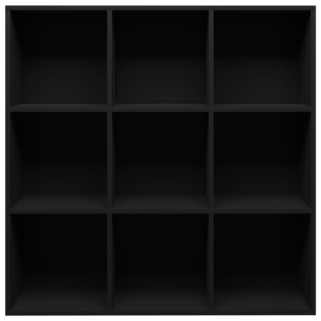 Bibliotecă, negru, 98x29x97,5 cm, lemn prelucrat