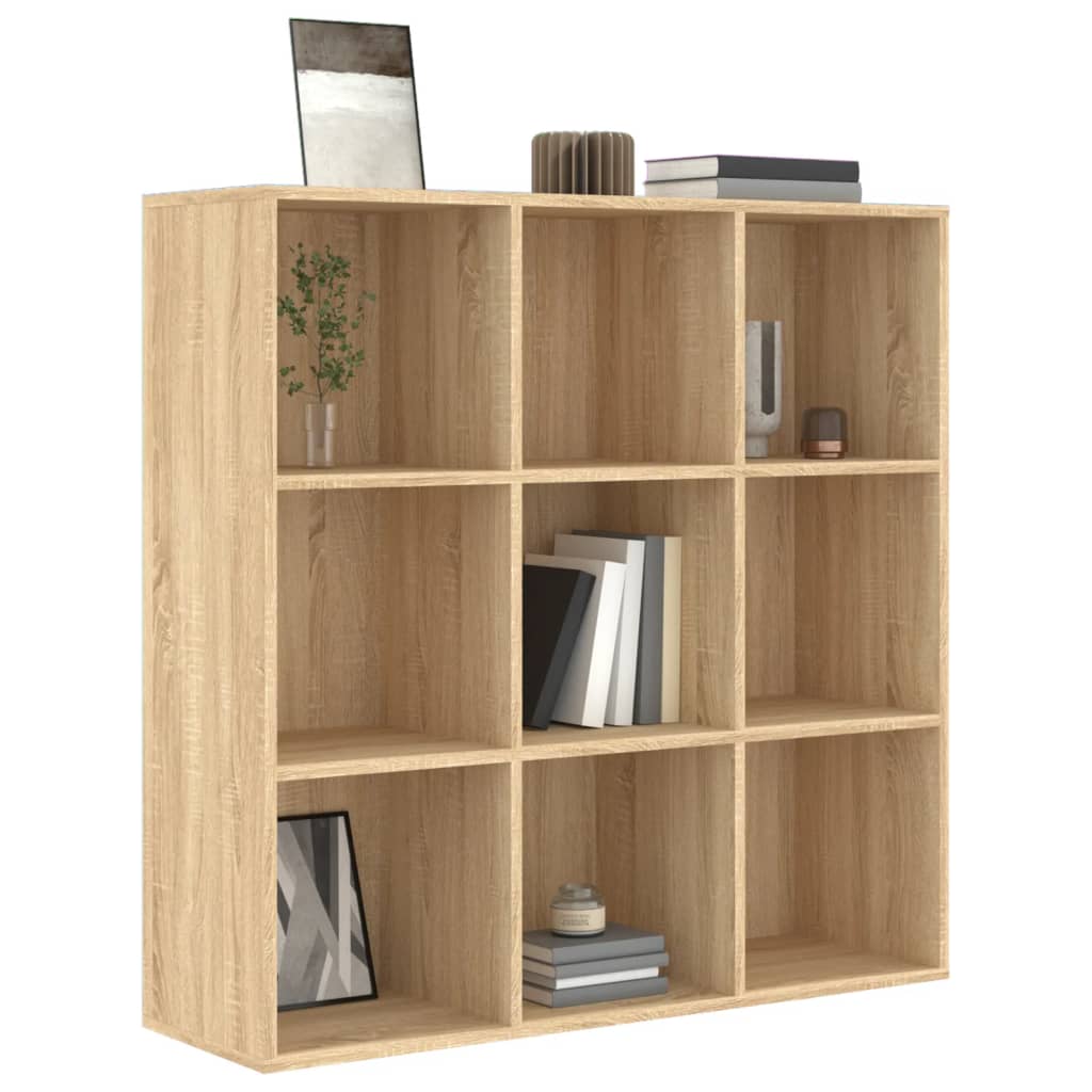 Bibliotecă, stejar Sonoma, 98x29x97,5 cm, lemn prelucrat