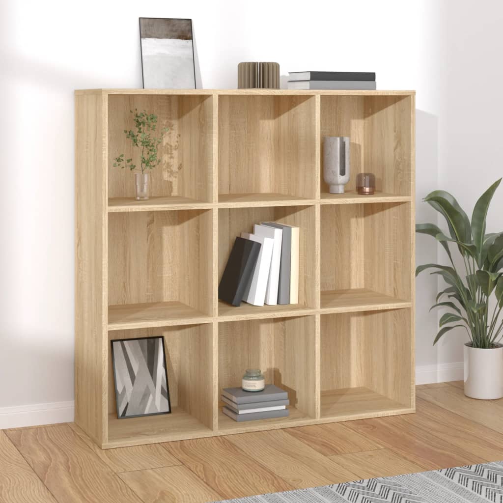 Bibliotecă, stejar Sonoma, 98x29x97,5 cm, lemn prelucrat