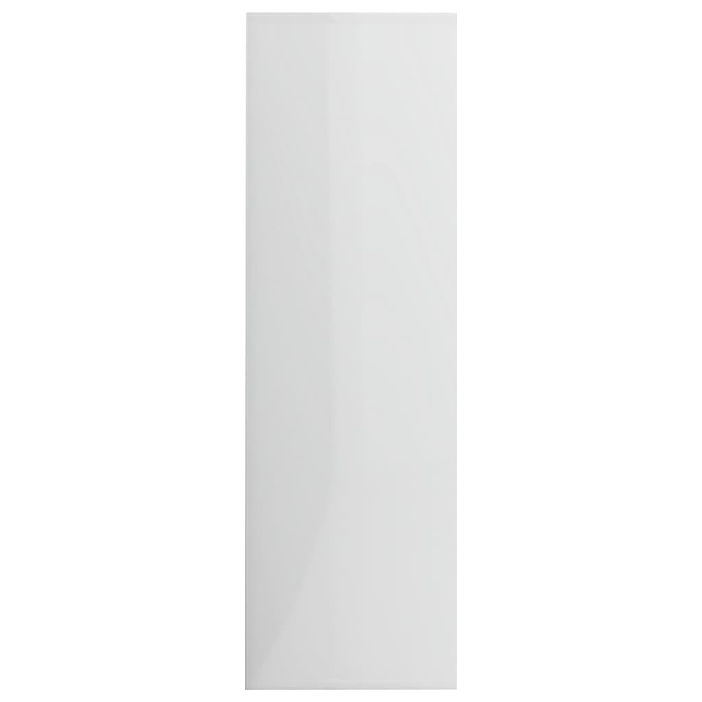 Bibliotecă, alb extralucios, 98x29x97,5 cm, lemn prelucrat