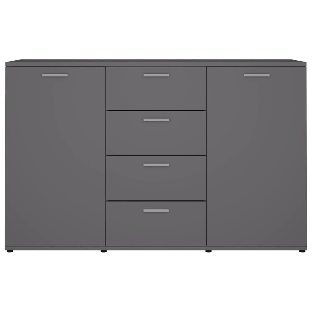 Dulap, gri, 120 x 35,5 x 75 cm, lemn prelucrat