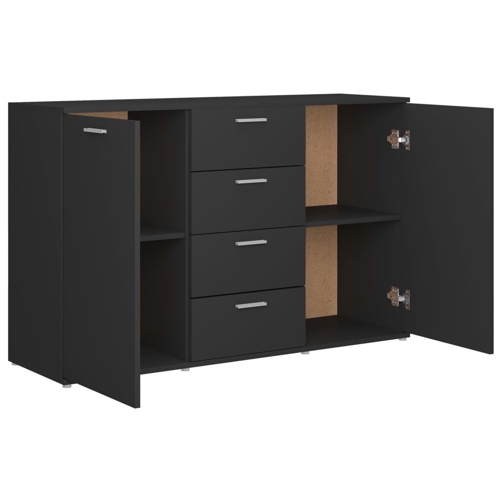 Dulap, gri, 120 x 35,5 x 75 cm, lemn prelucrat