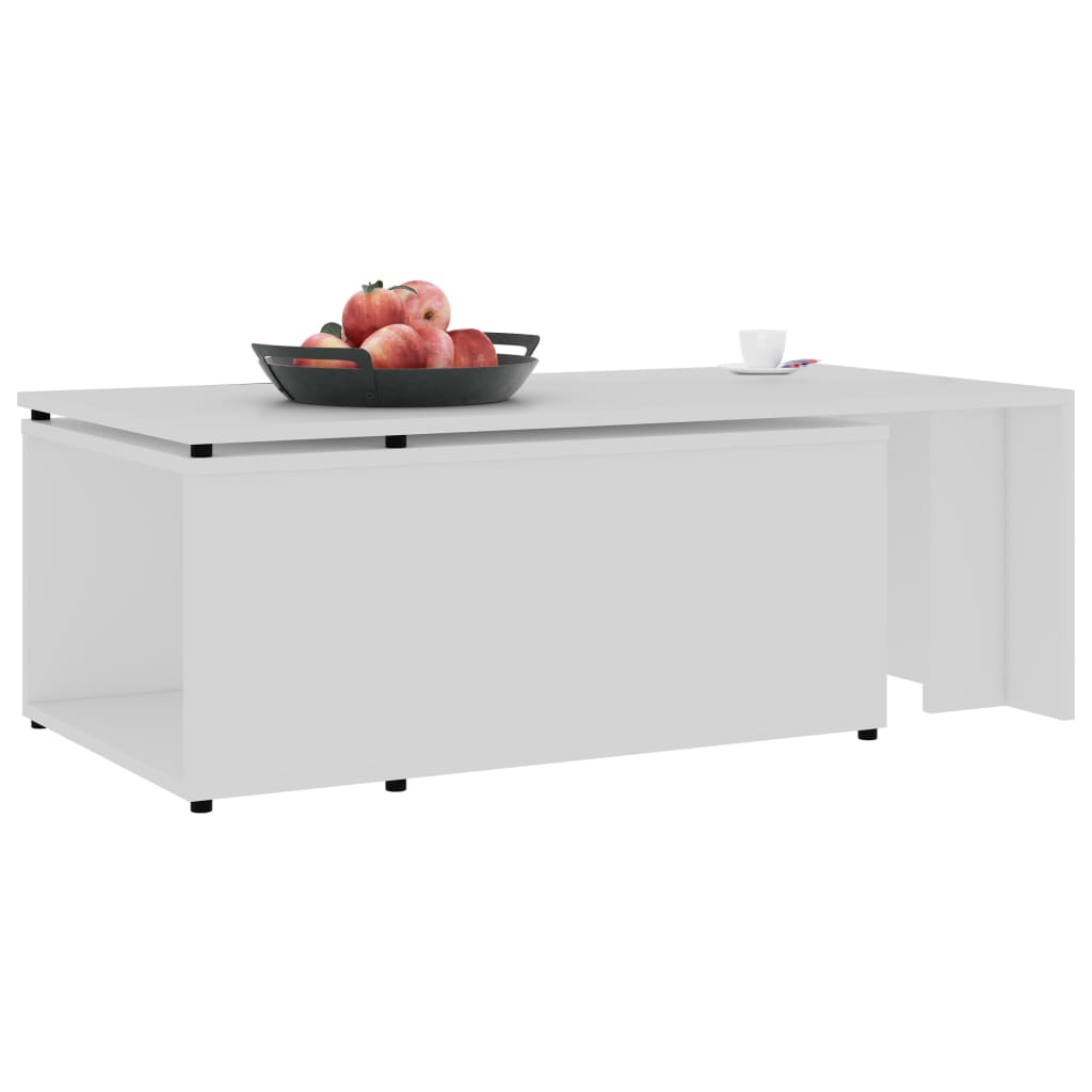 Coffee table, white, 150 x 50 x 35 cm, chipboard