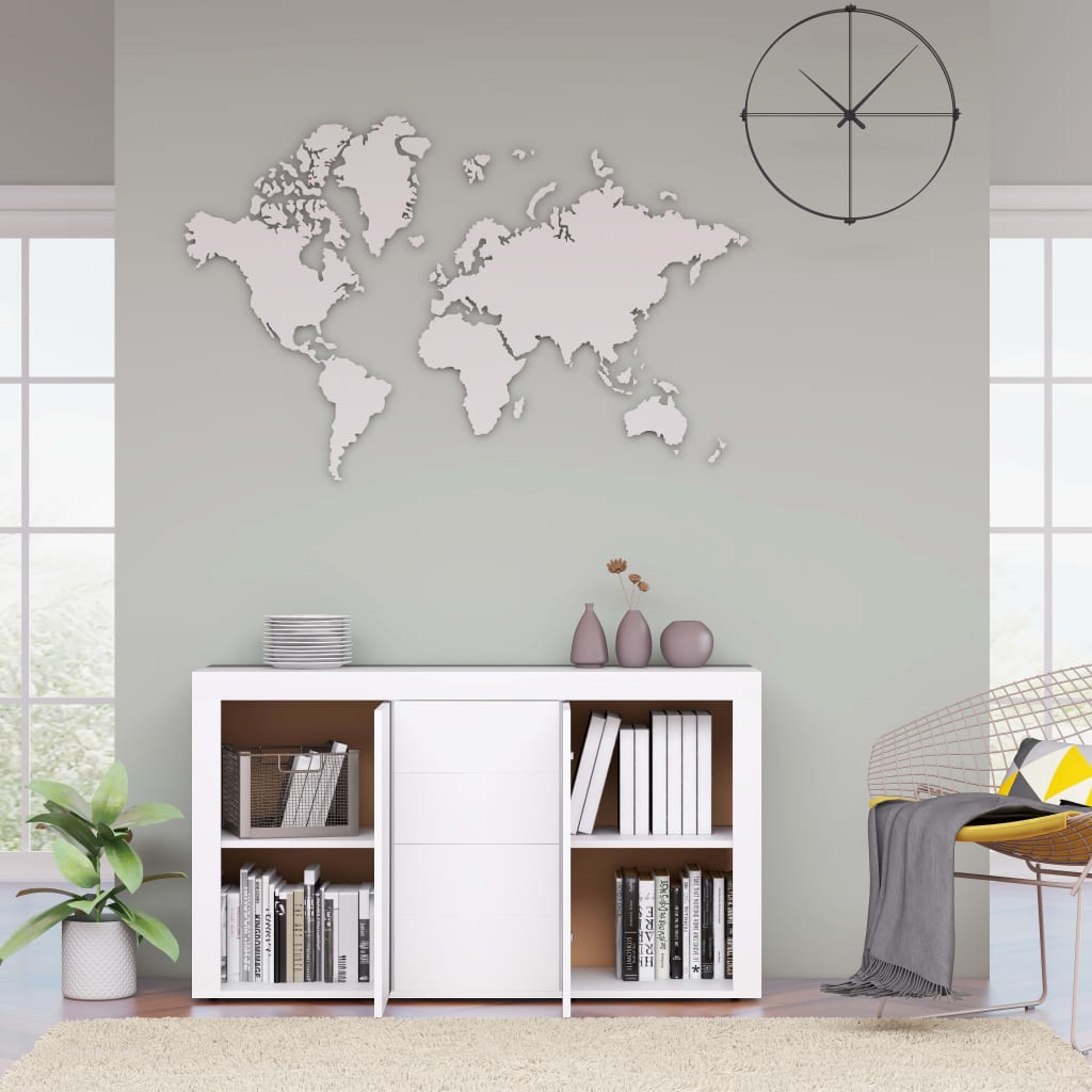 Sideboard, white, 120 x 36 x 69 cm, chipboard