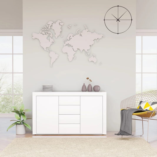 Sideboard, white, 120 x 36 x 69 cm, chipboard