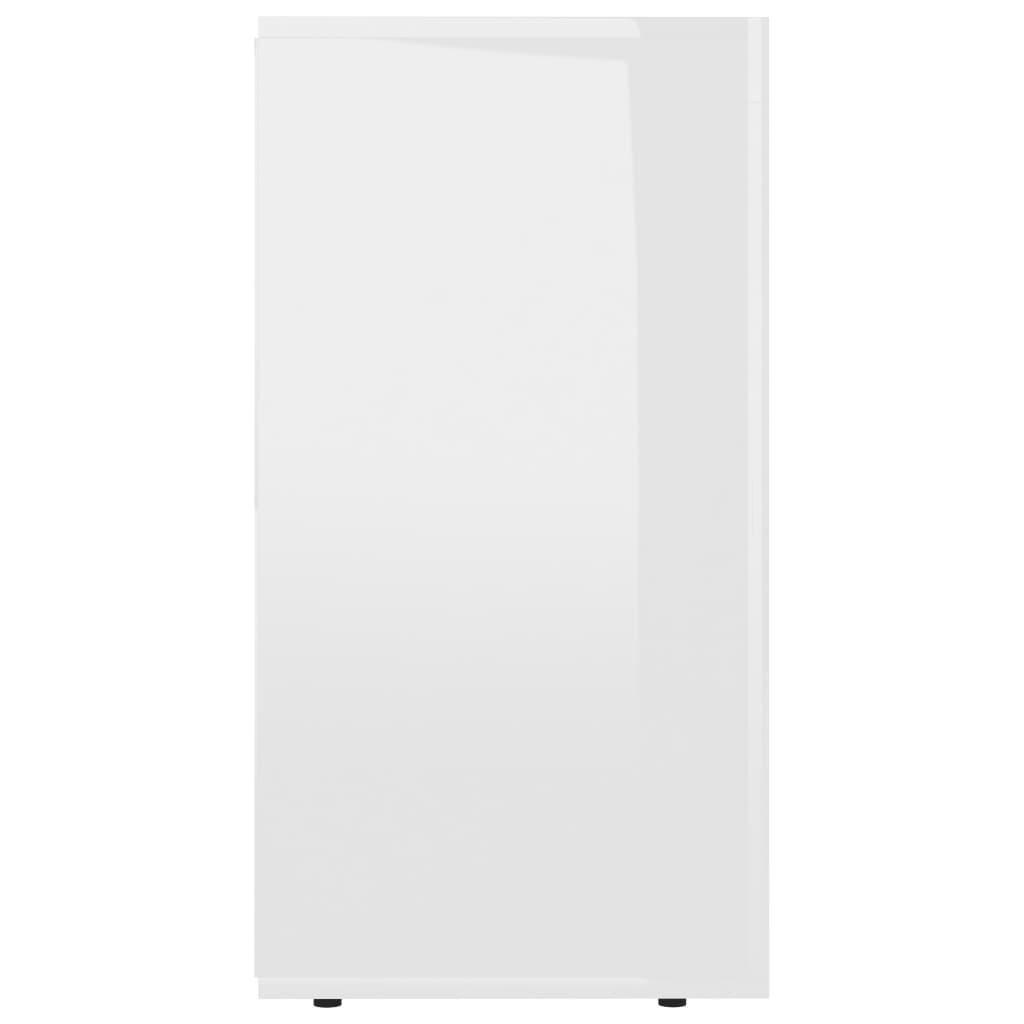 Sideboard, extra-glossy white, 120 x 36 x 69 cm, chipboard