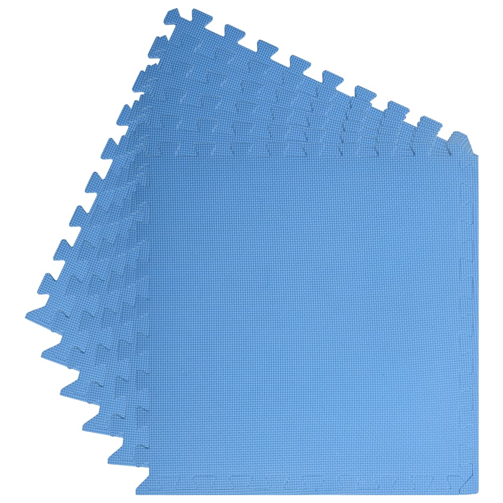 Exercise mats, 6 pcs., blue, 2.16 ㎡, EVA foam
