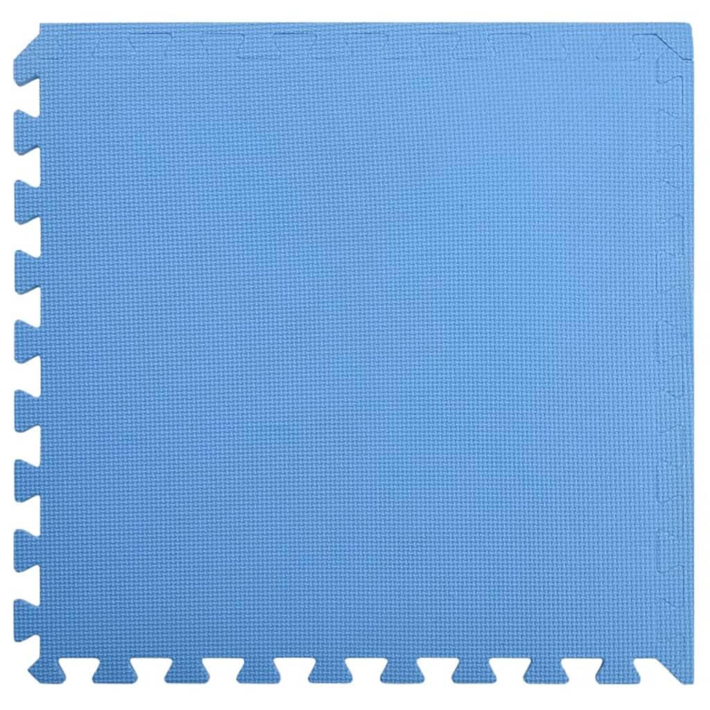 Exercise mats, 12 pcs., blue, 4.32 m², EVA foam