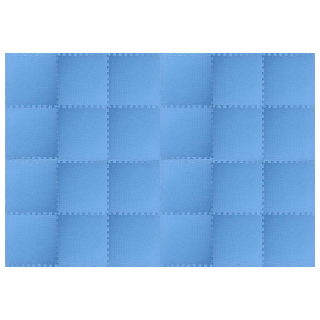 Exercise mats, 24 pcs., blue, 8.64 ㎡, EVA foam
