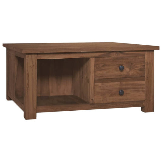Coffee table, 68 x 68 x 33 cm, solid teak wood