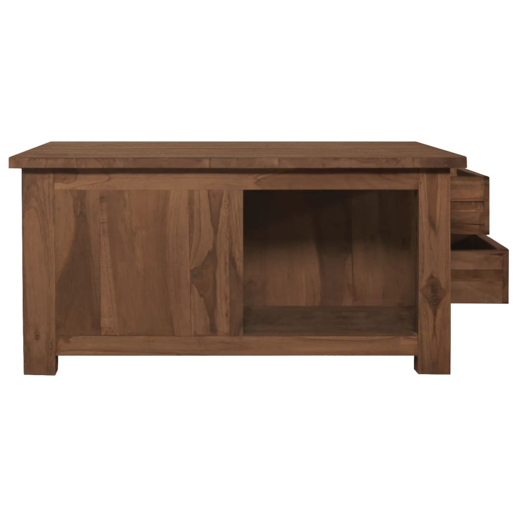 Coffee table, 68 x 68 x 33 cm, solid teak wood