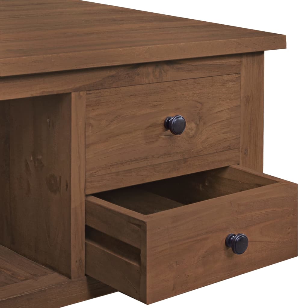 Coffee table, 68 x 68 x 33 cm, solid teak wood