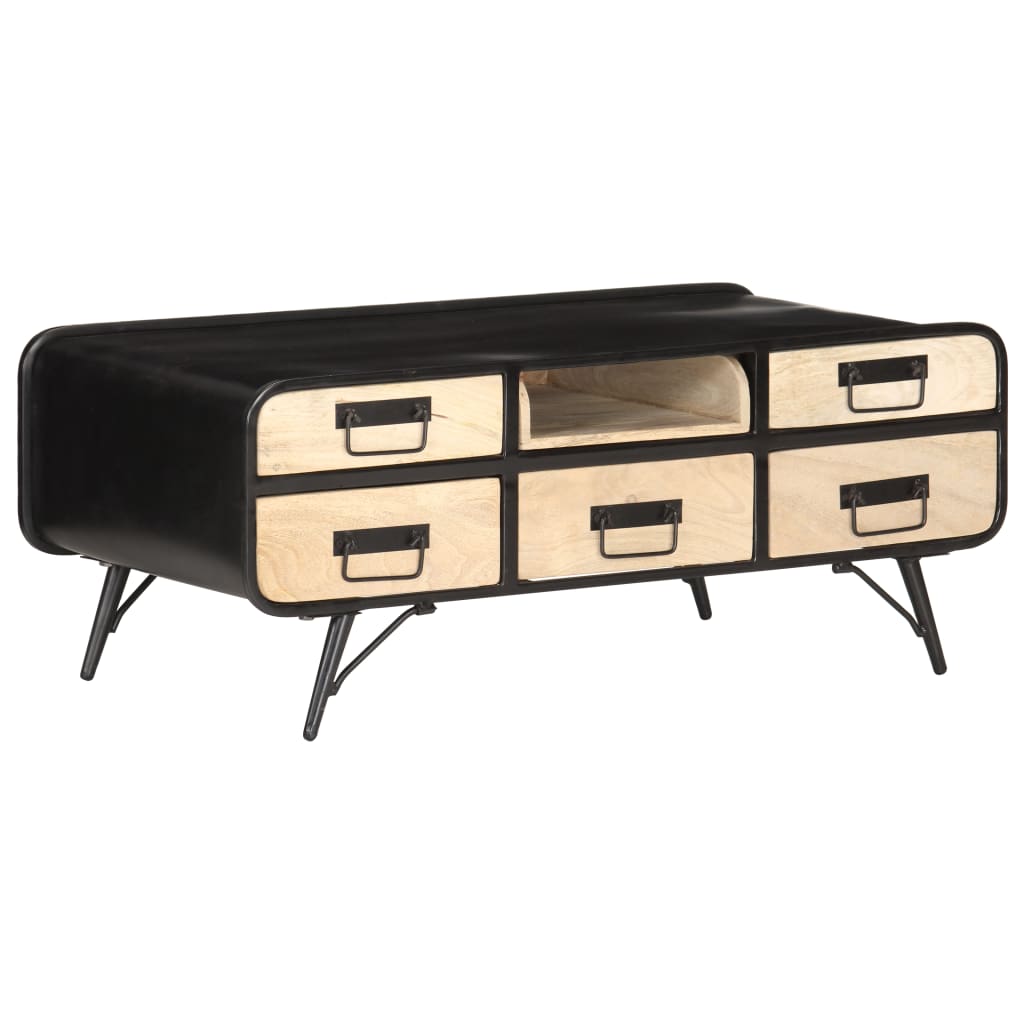 Coffee table, 100 x 50 x 40 cm, solid mango wood