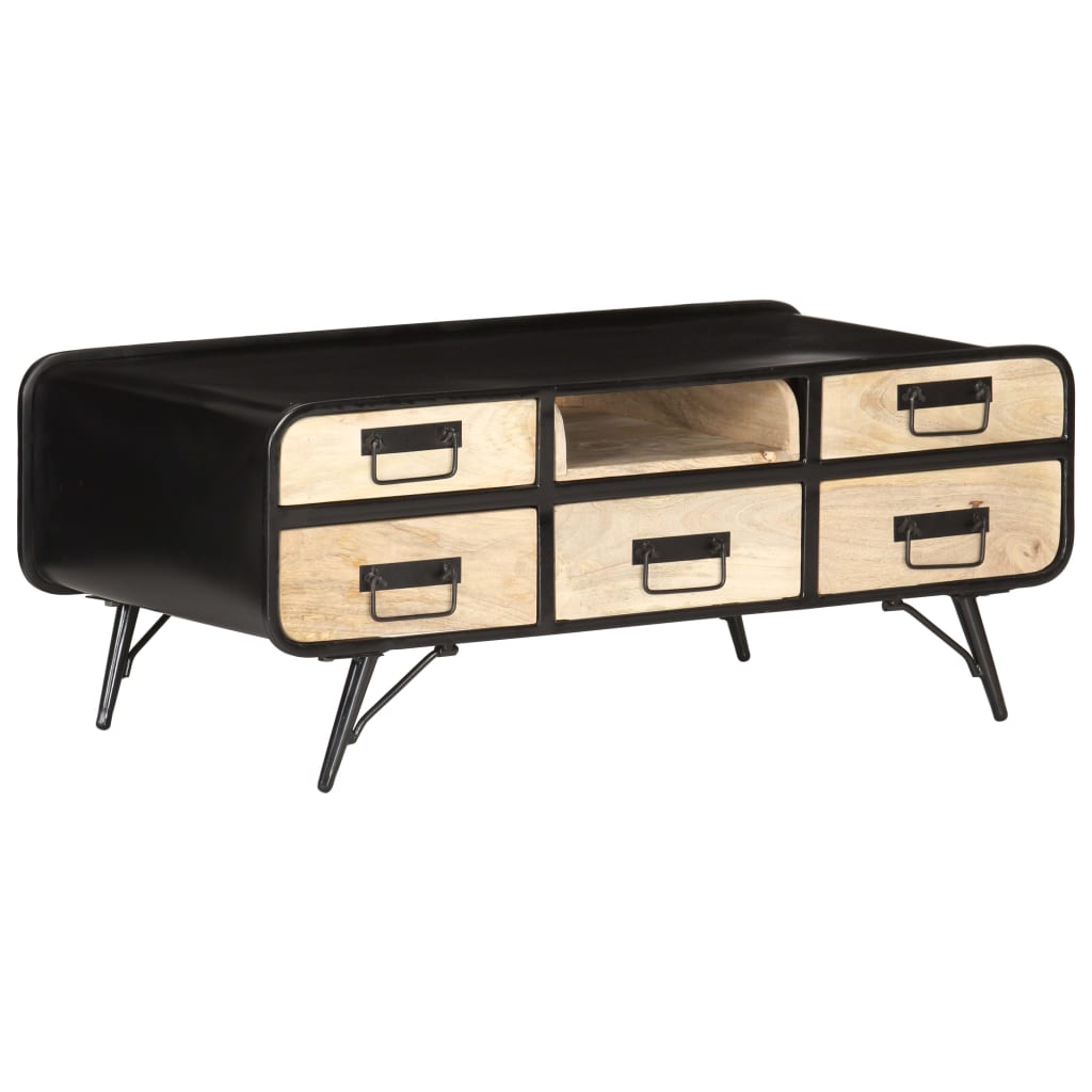 Coffee table, 100 x 50 x 40 cm, solid mango wood