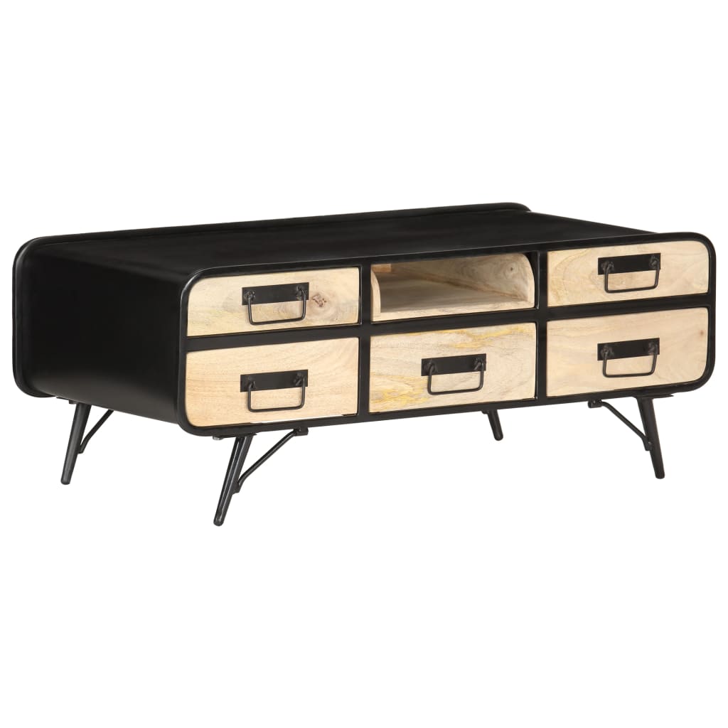 Coffee table, 100 x 50 x 40 cm, solid mango wood