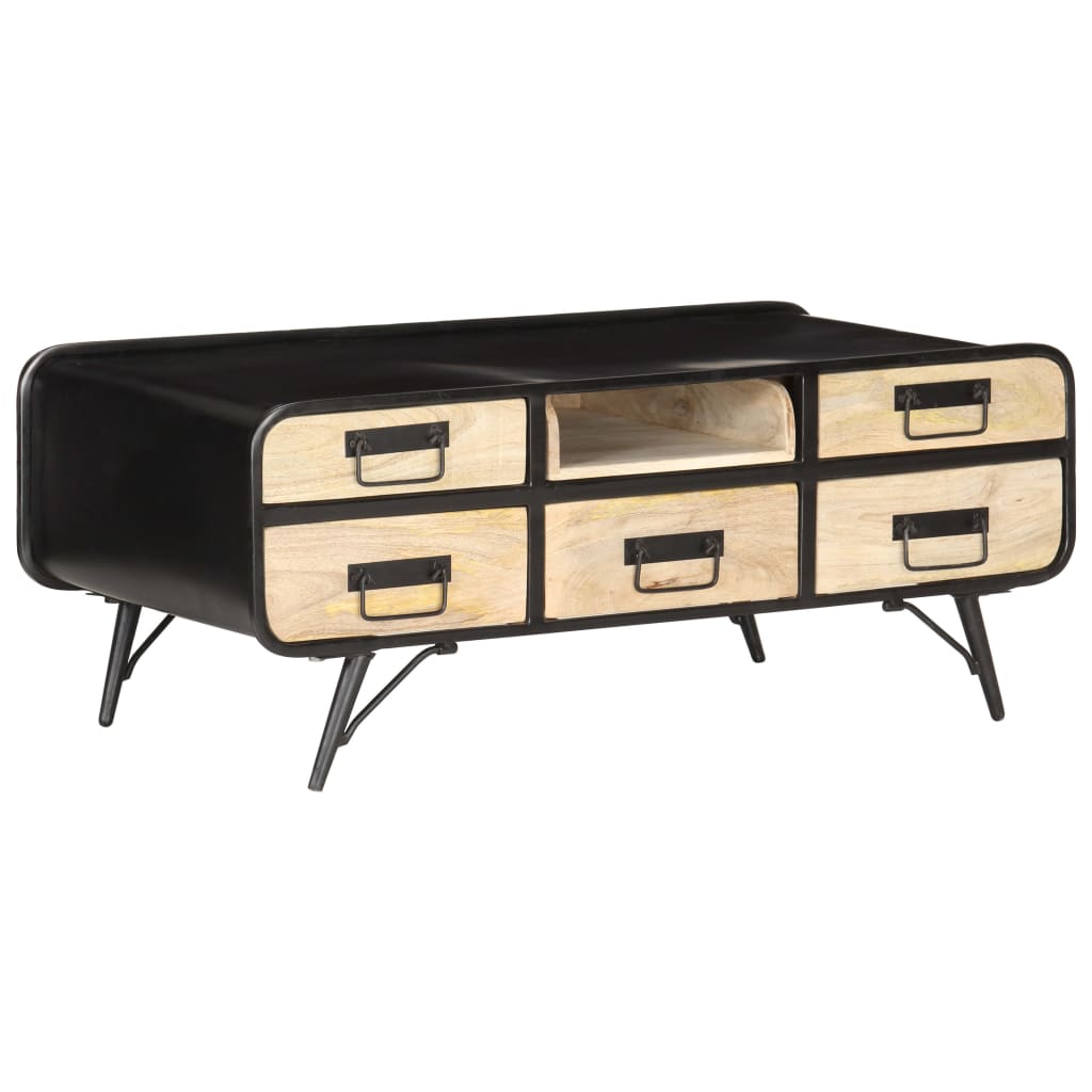 Coffee table, 100 x 50 x 40 cm, solid mango wood