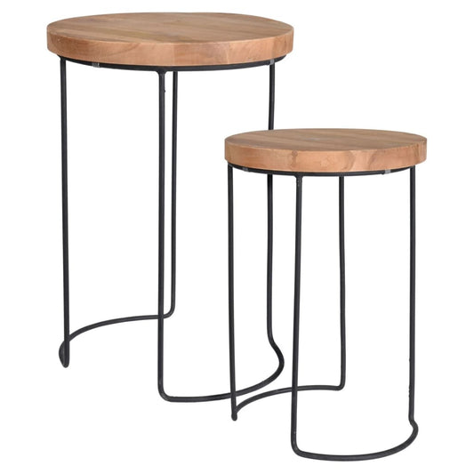 H&S Collection Set de mese laterale, 2 piese, tec
