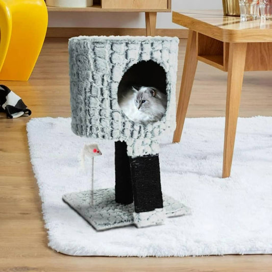 Pets Collection Cat scratching post/mouse holder 30x30x40cm