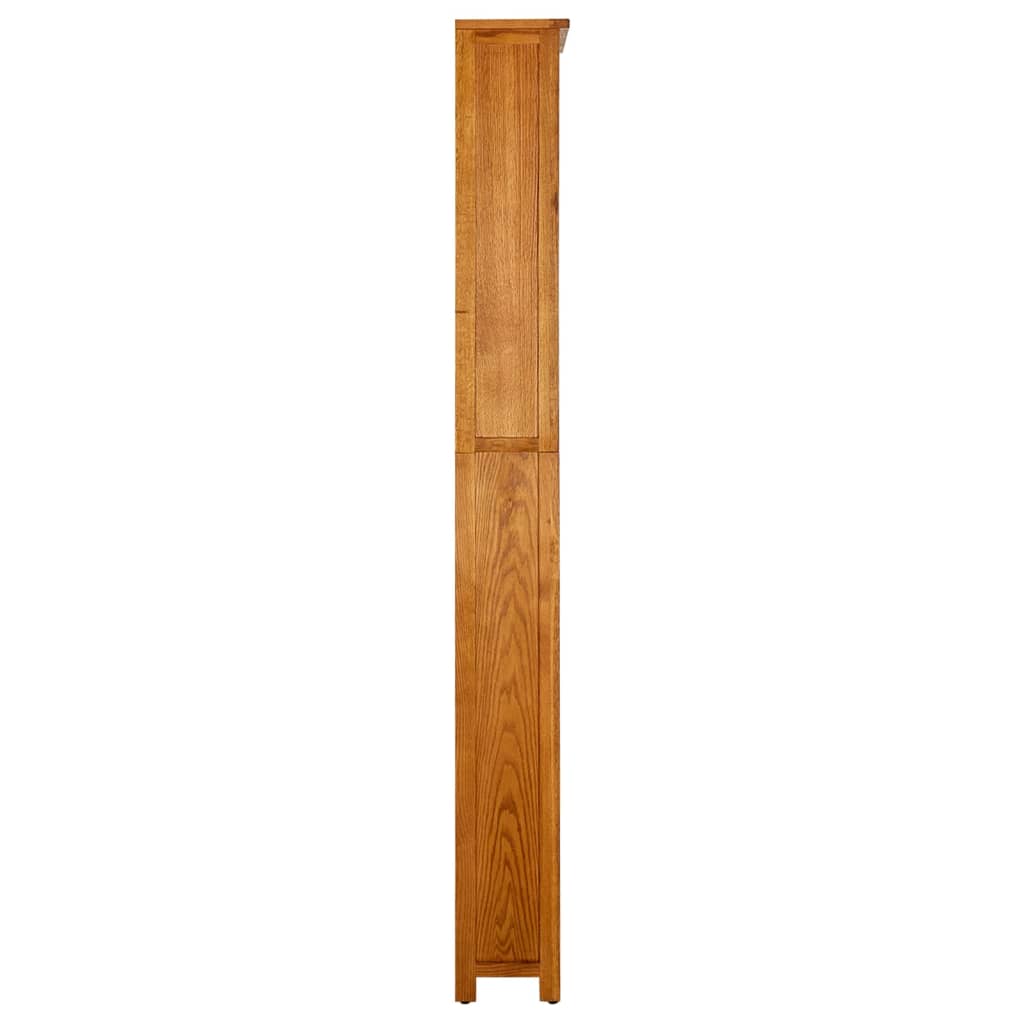 Bibliotecă cu 7 rafturi, 90 x 22,5 x 200 cm, lemn masiv stejar