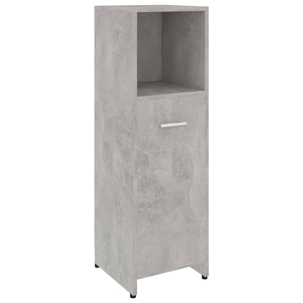 Bathroom cabinet, concrete grey, 30 x 30 x 95 cm, PAL