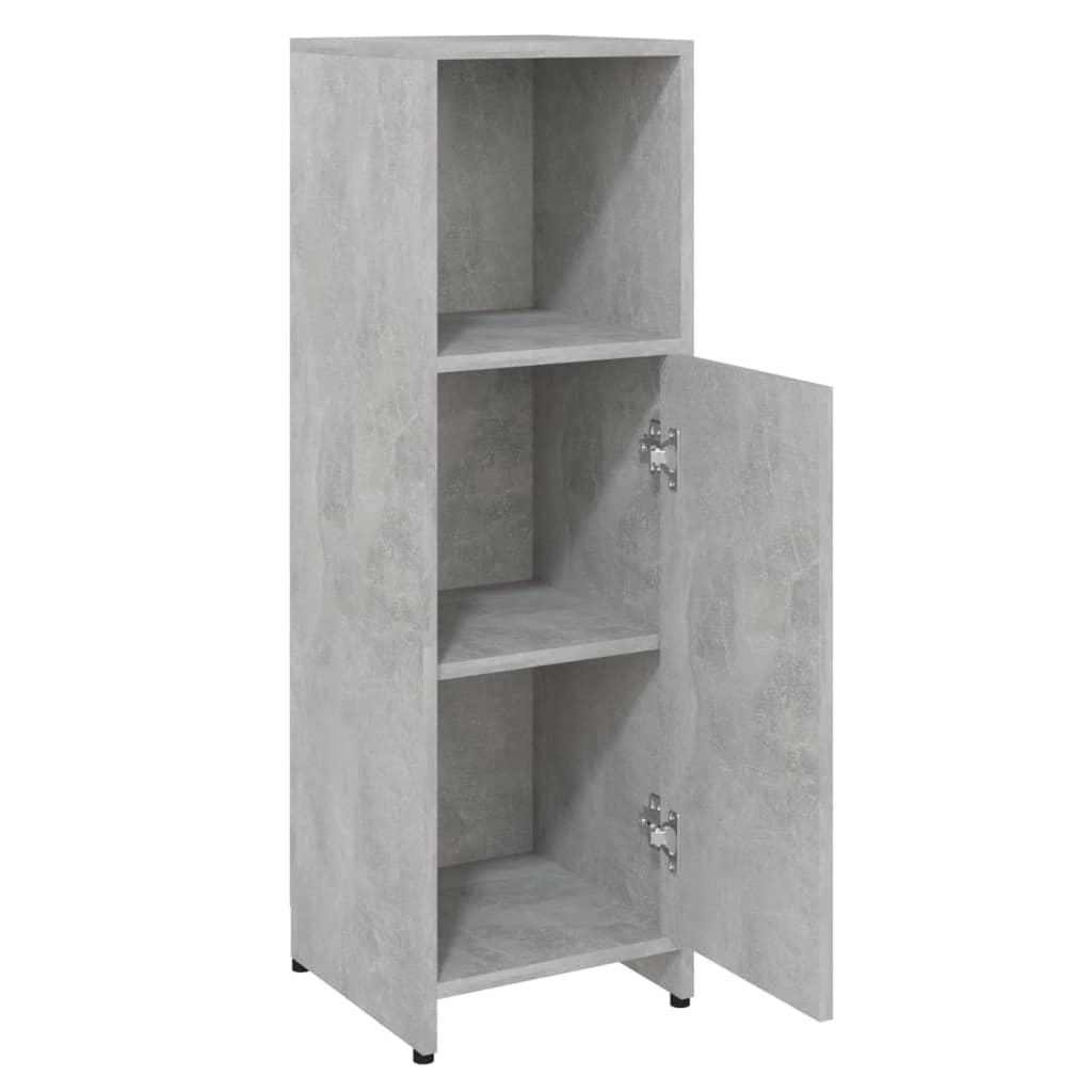 Bathroom cabinet, concrete grey, 30 x 30 x 95 cm, PAL