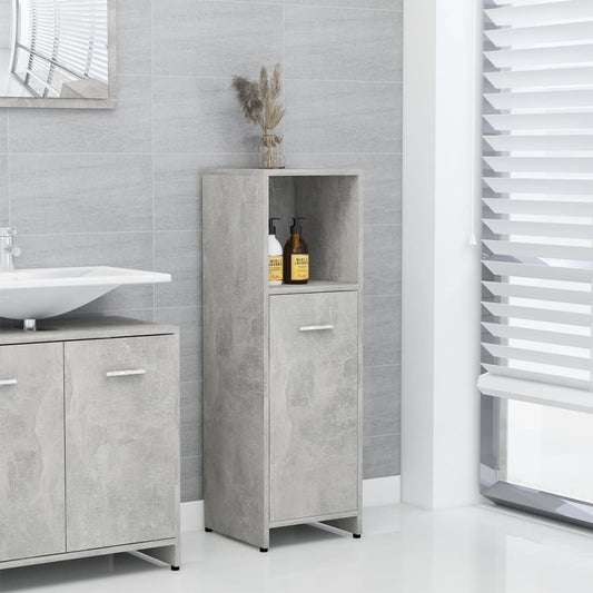 Bathroom cabinet, concrete grey, 30 x 30 x 95 cm, PAL