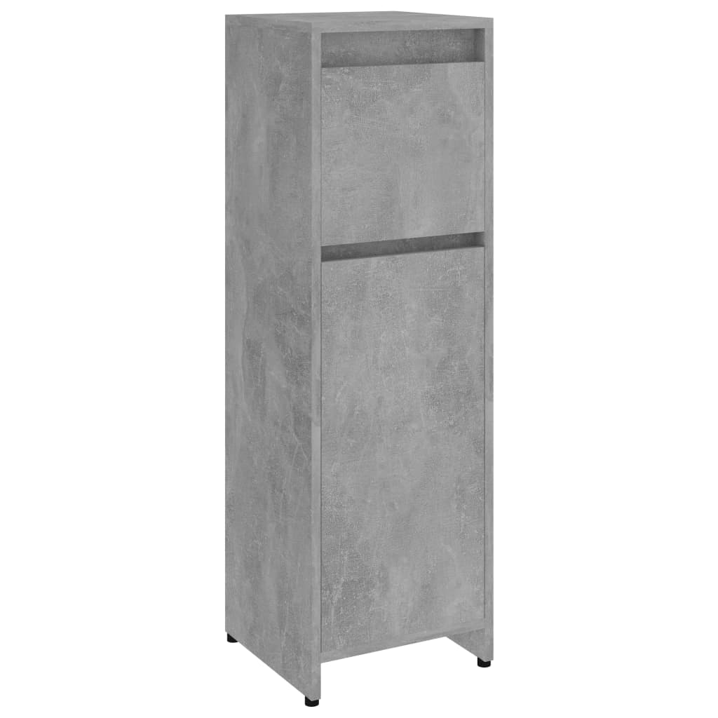 Bathroom cabinet, concrete grey, 30 x 30 x 95 cm, PAL
