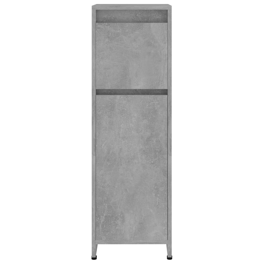 Bathroom cabinet, concrete grey, 30 x 30 x 95 cm, PAL
