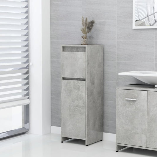 Bathroom cabinet, concrete grey, 30 x 30 x 95 cm, PAL