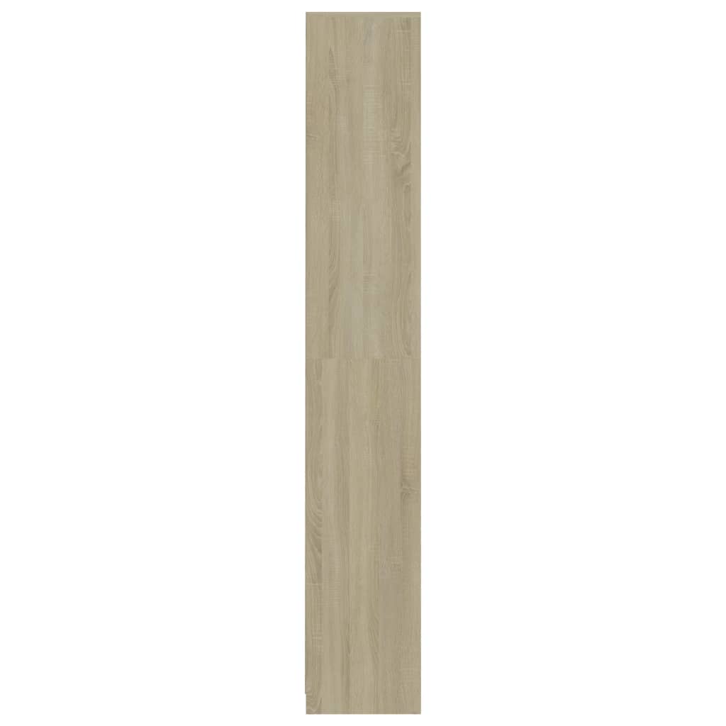 Dulap de baie, stejar sonoma, 30x30x183,5 cm, lemn prelucrat