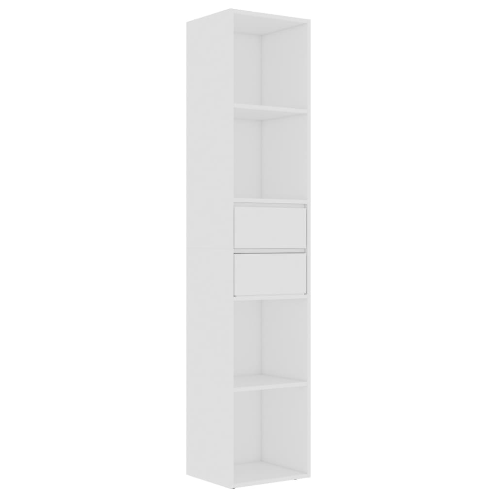 Bookcase, white, 36 x 30 x 171 cm, chipboard