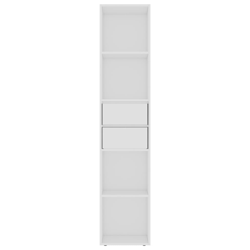 Bookcase, white, 36 x 30 x 171 cm, chipboard