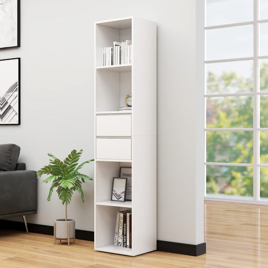 Bookcase, white, 36 x 30 x 171 cm, chipboard