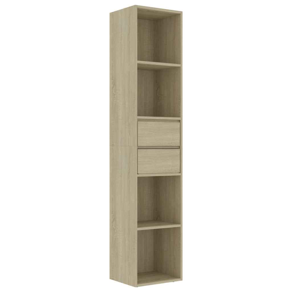 Bibliotecă, stejar Sonoma, 36x30x171 cm, lemn prelucrat