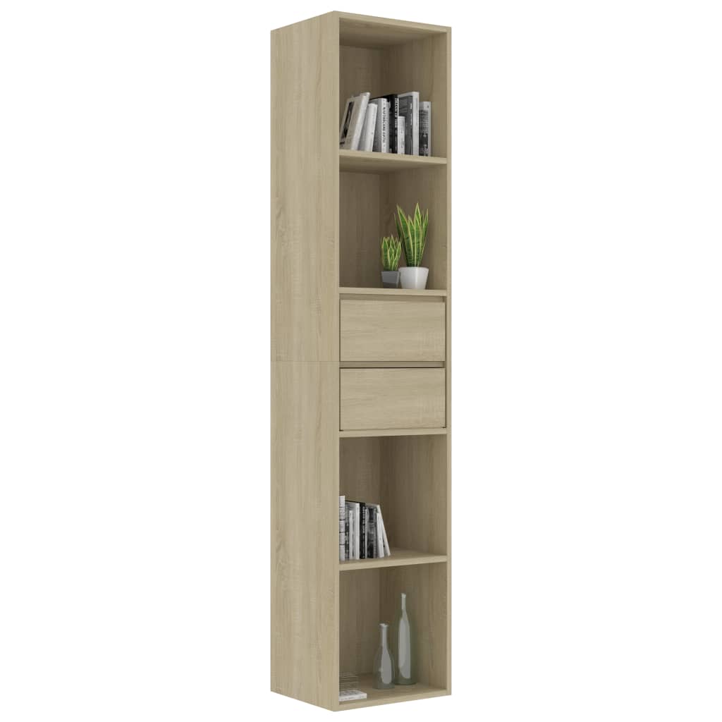 Bibliotecă, stejar Sonoma, 36x30x171 cm, lemn prelucrat