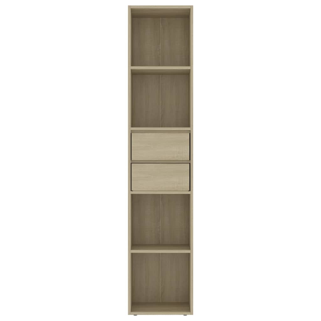 Bibliotecă, stejar Sonoma, 36x30x171 cm, lemn prelucrat
