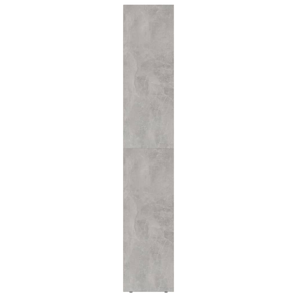 Bibliotecă, gri beton, 36x30x171 cm, lemn prelucrat