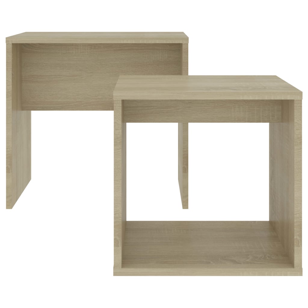 Set măsuțe de cafea, stejar Sonoma, 48x30x45 cm, lemn prelucrat