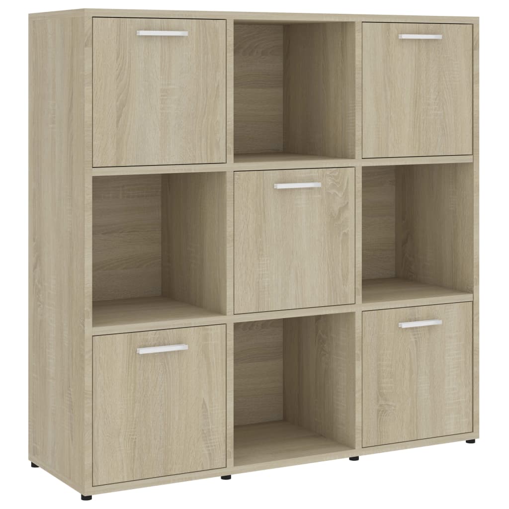 Bookcase, Sonoma oak, 90 x 30 x 90 cm, chipboard