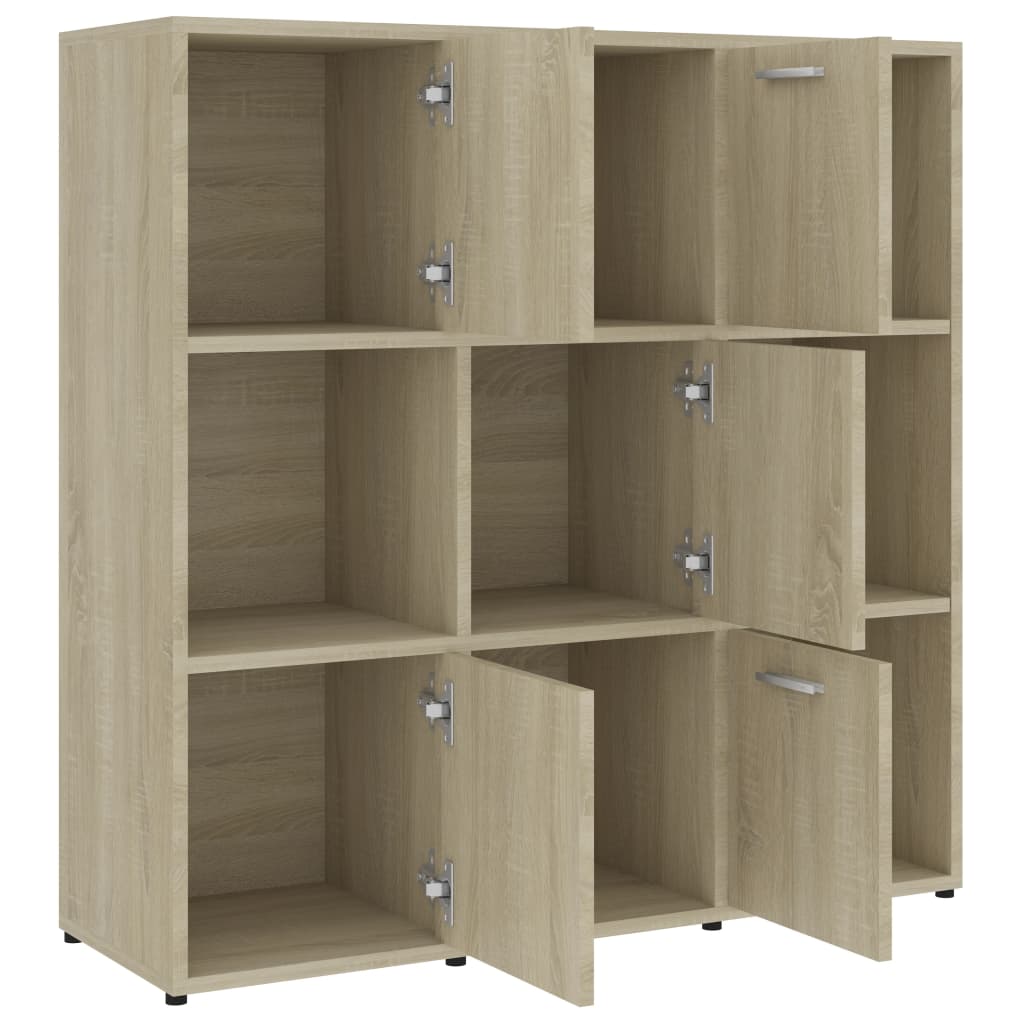 Bookcase, Sonoma oak, 90 x 30 x 90 cm, chipboard