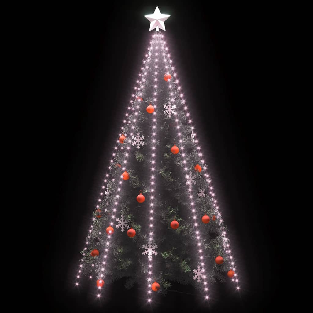 Instalație lumini brad de Crăciun cu 400 LED-uri, 400 cm