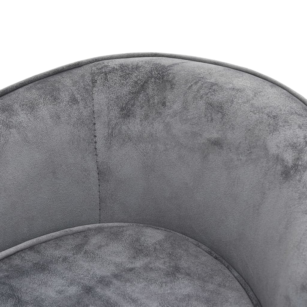 Dog sofa, gray, 69 x 49 x 40 cm, plush