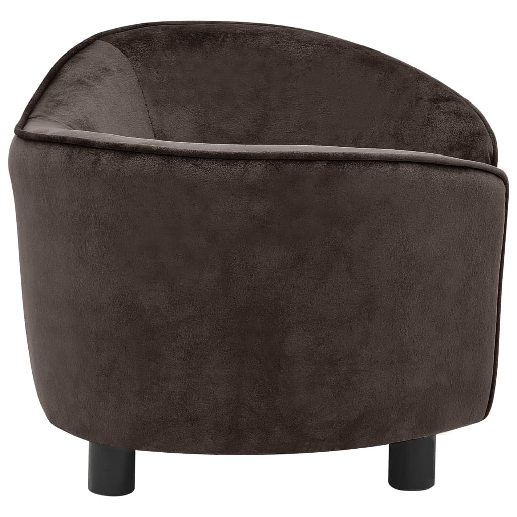 Dog sofa, brown, 69 x 49 x 40 cm, plush